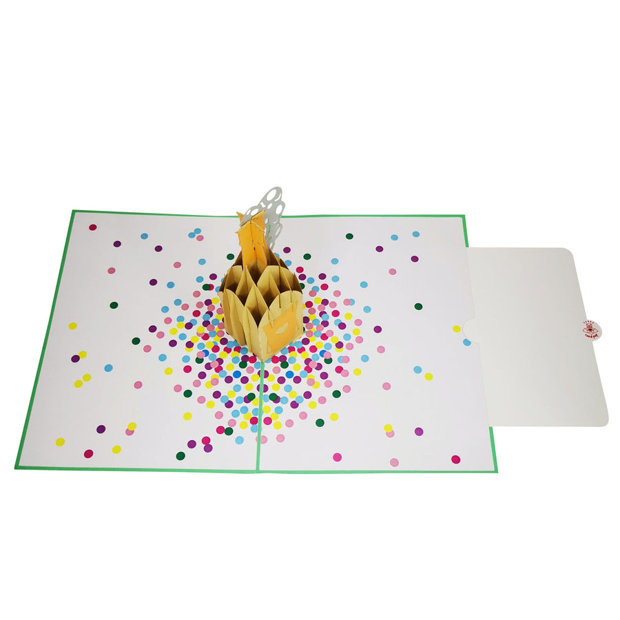 Champagne Bubbles 3D Pop Up Card UK