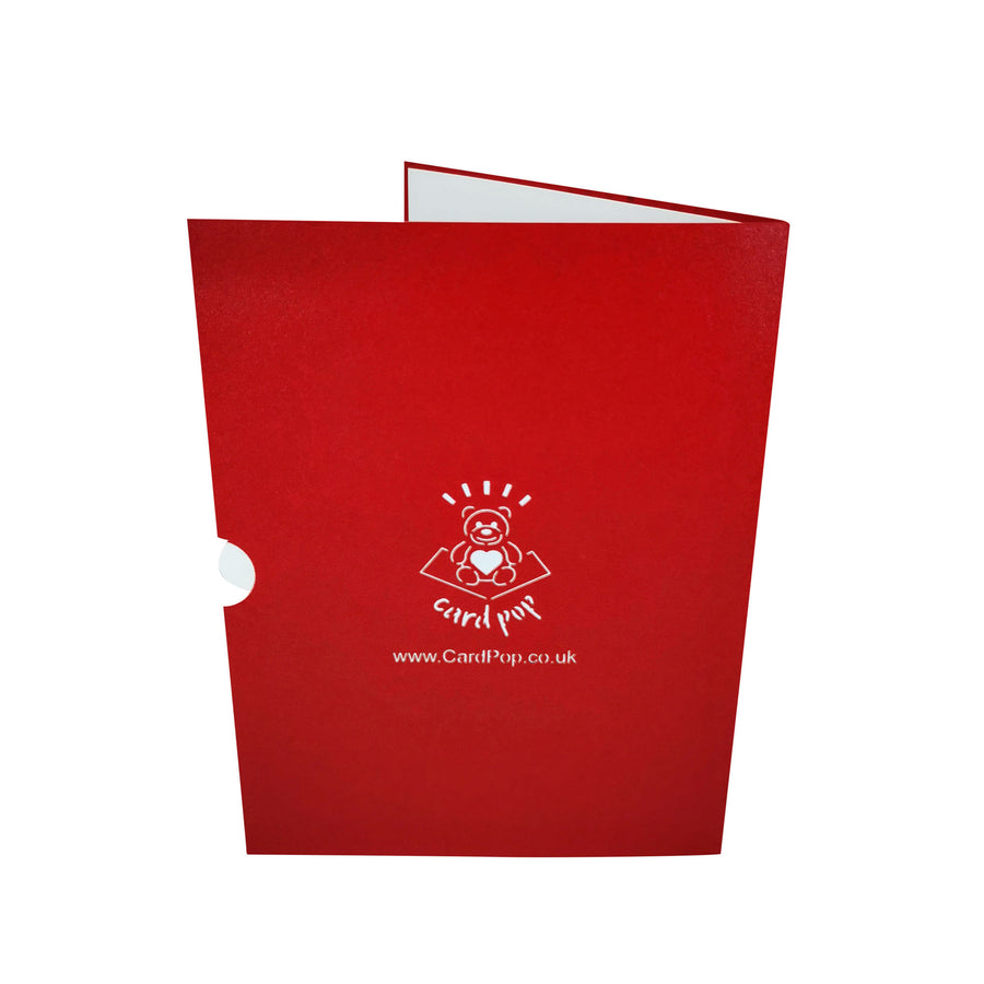 Glass of Red Wine 3D Pop Up Card UK