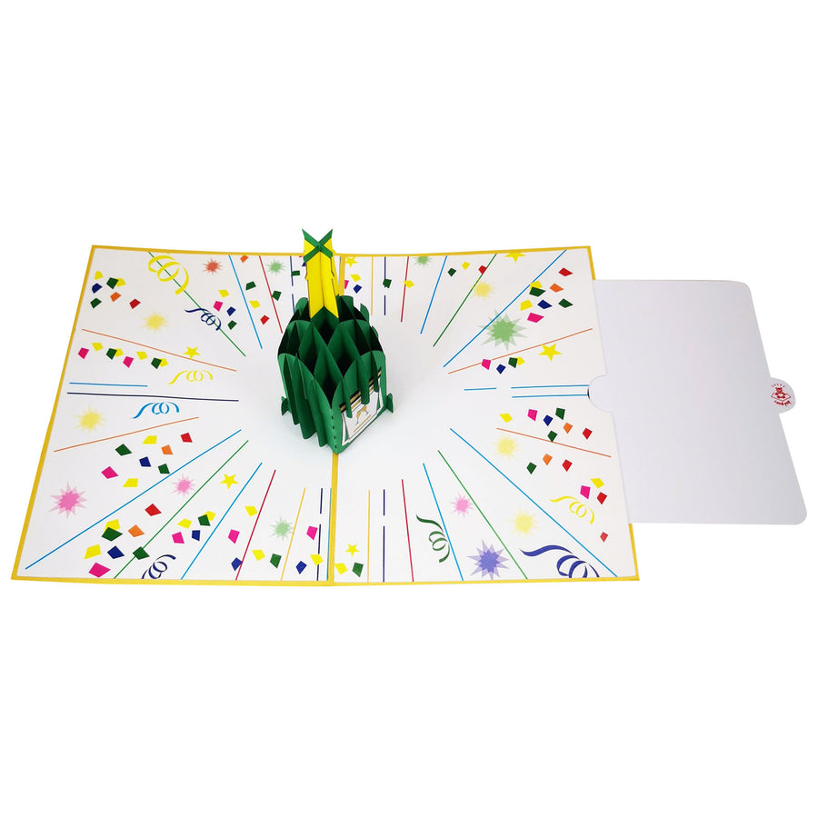 Champagne Celebration 3D Pop Up Card UK
