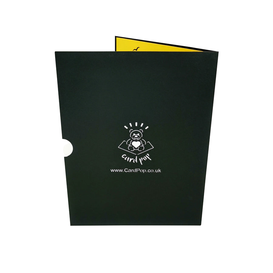 Golden Sail Ship 3D Pop Up Card UK