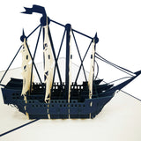 Sail Ship 3D Pop Up Card UK