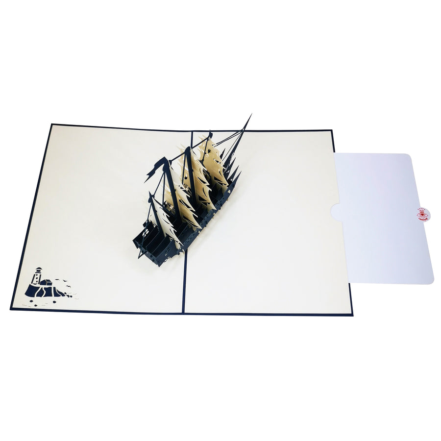 Sail Ship 3D Pop Up Card UK