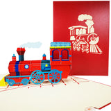 Red Choo Choo Train 3D Pop Up Card UK