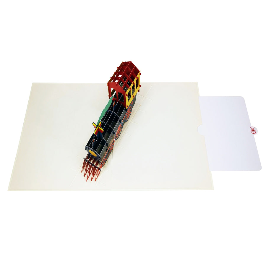 Colourful Choo Choo Train 3D Pop Up Card
