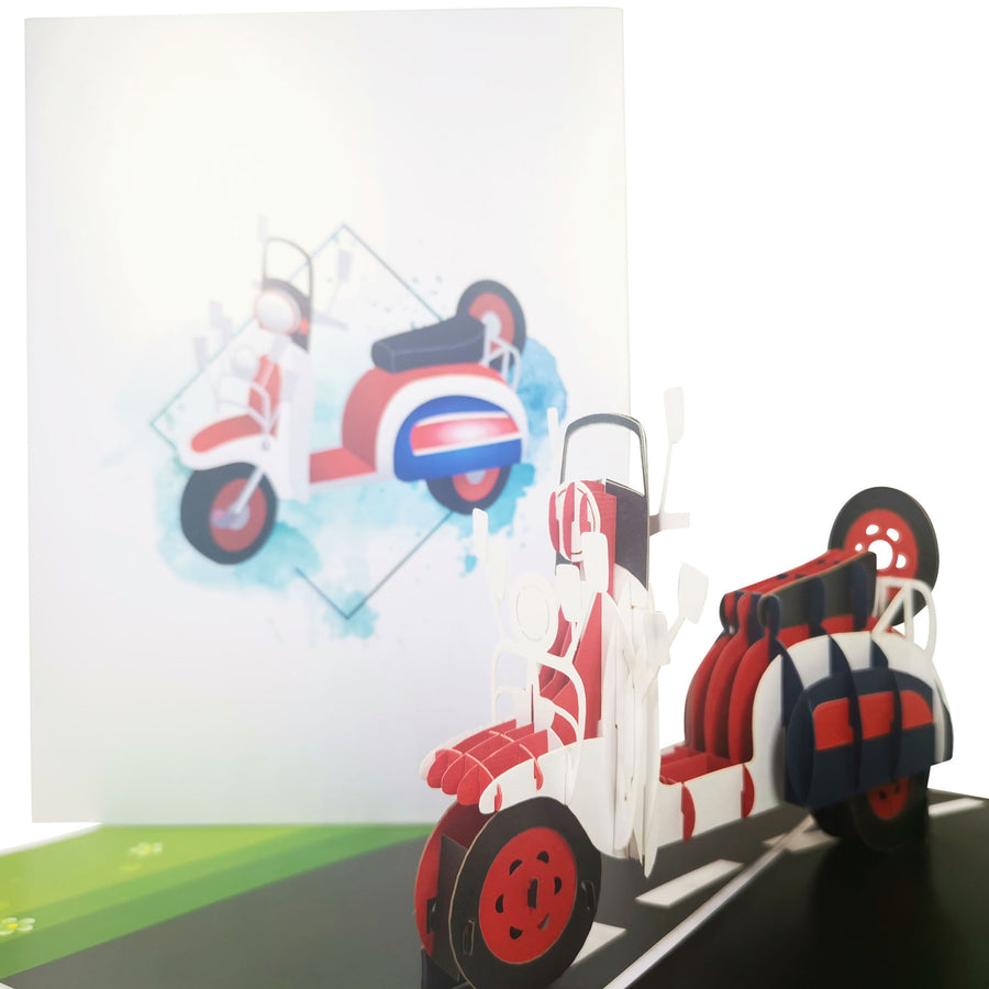 Lambretta 3D Pop Up Card UK