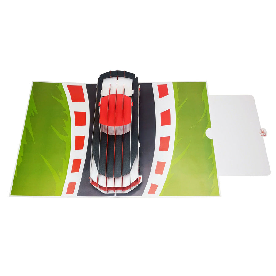 Racing Car Pop Up Card UK