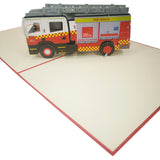 Fire Engine 3D Pop Up Card UK