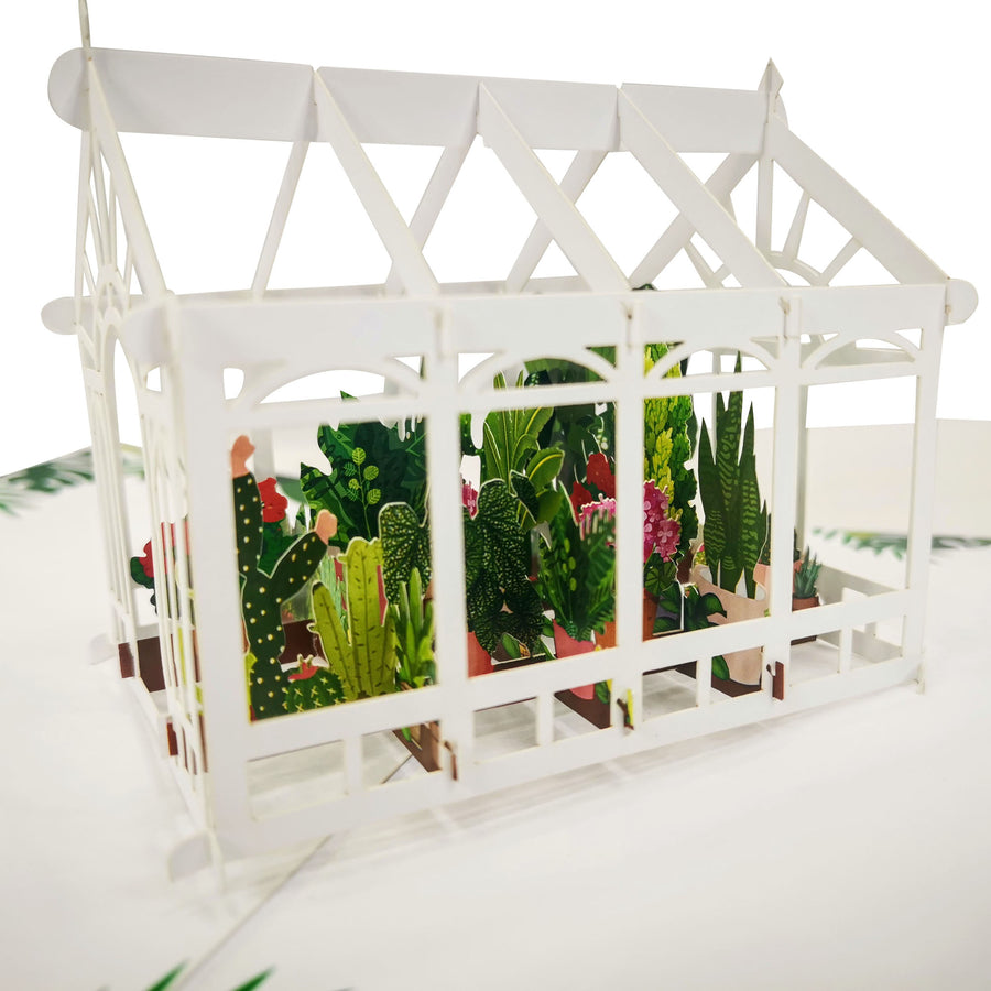 Greenhouse 3D Pop Up Card UK