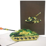 Camouflage Tank 3D Pop Up Card UK