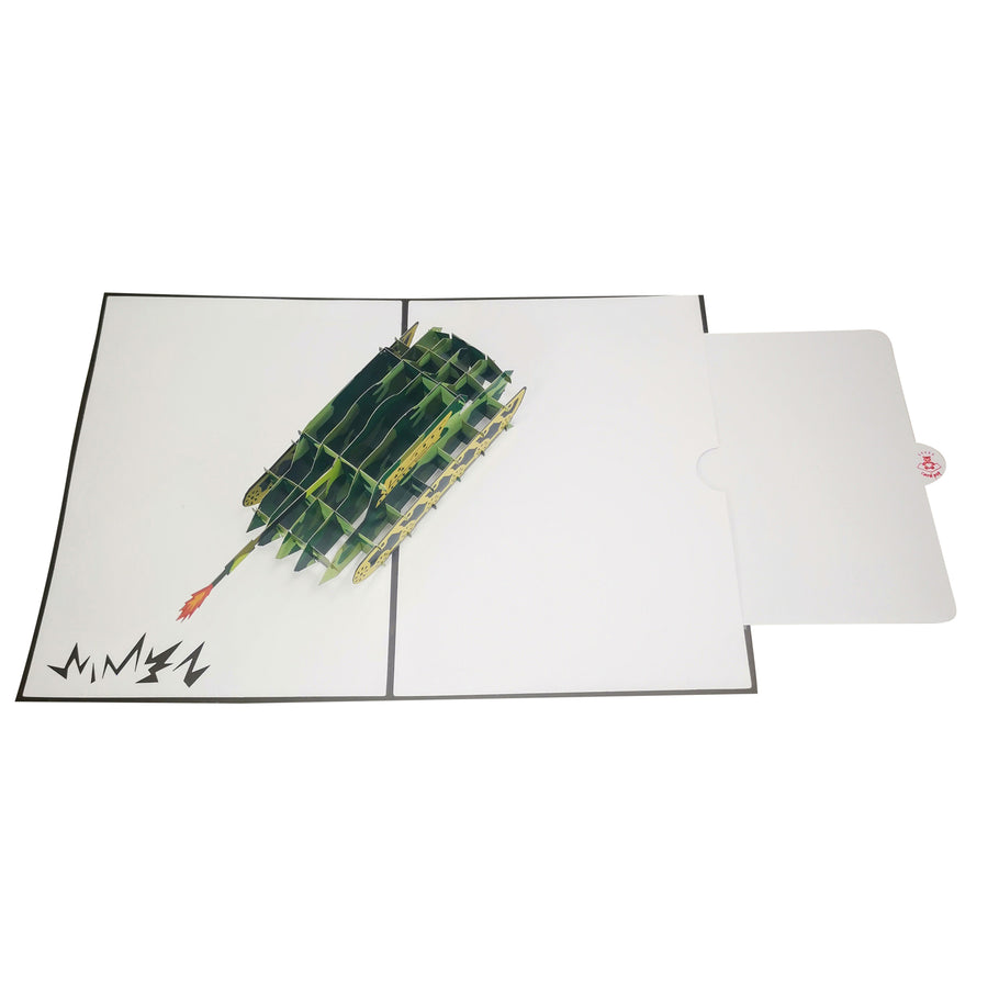 Camouflage Tank 3D Pop Up Card UK