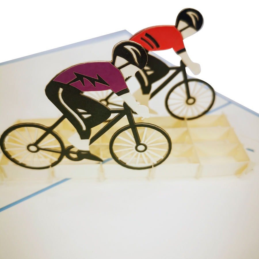 Cycling 3D Pop Up Card UK