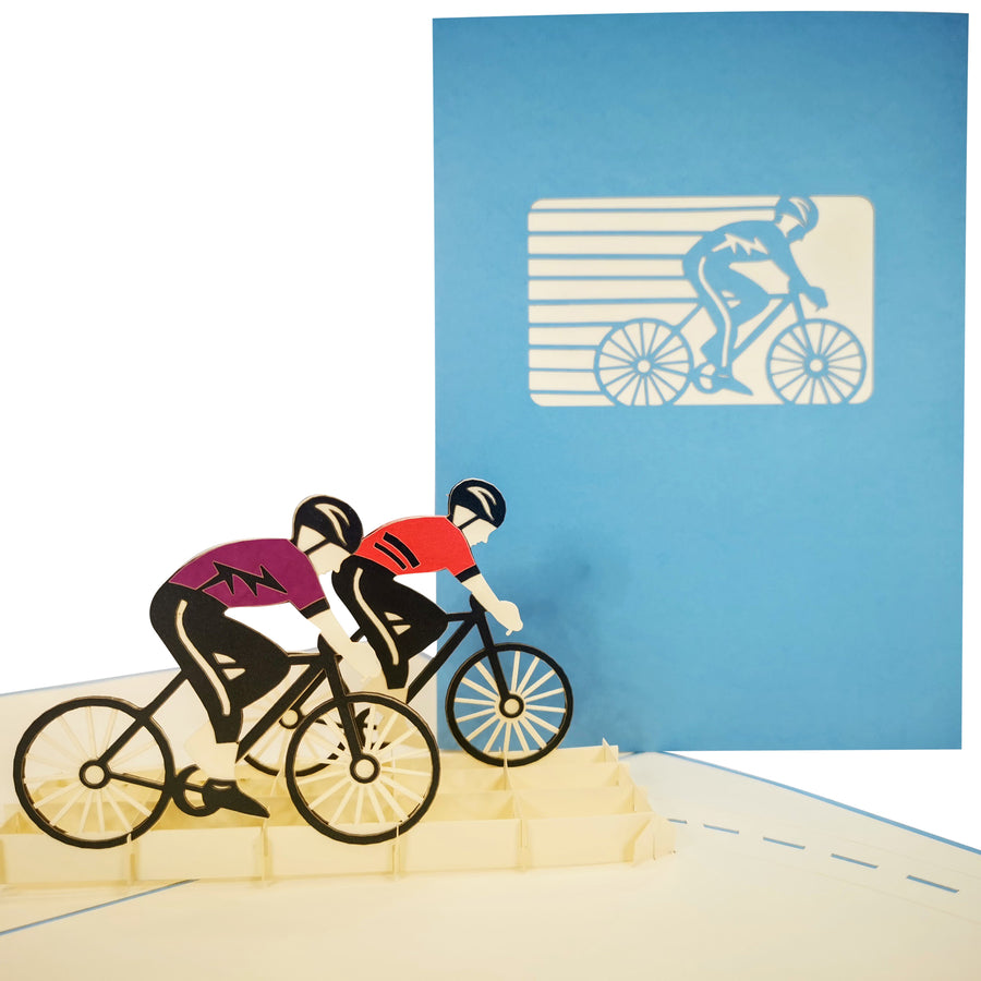 Cycling 3D Pop Up Card UK