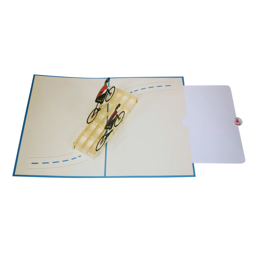 Cycling 3D Pop Up Card UK