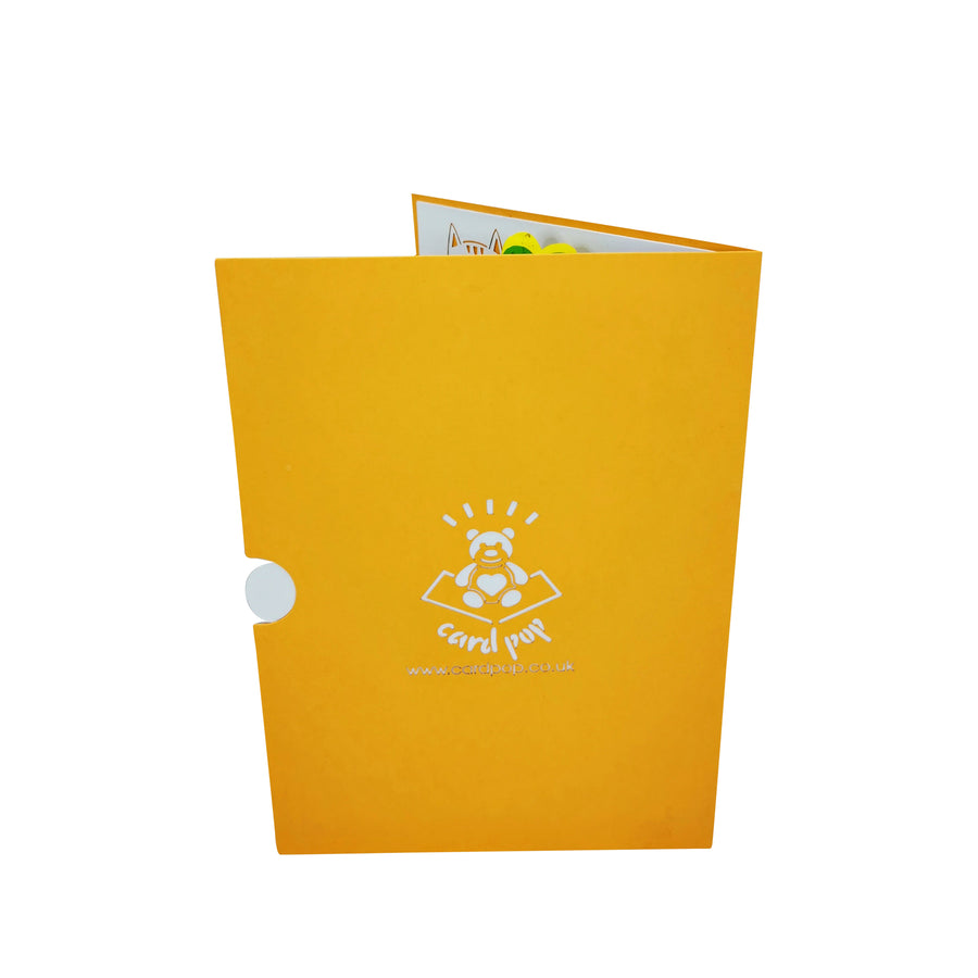 Birthday Kitten 3D Pop Up Card UK