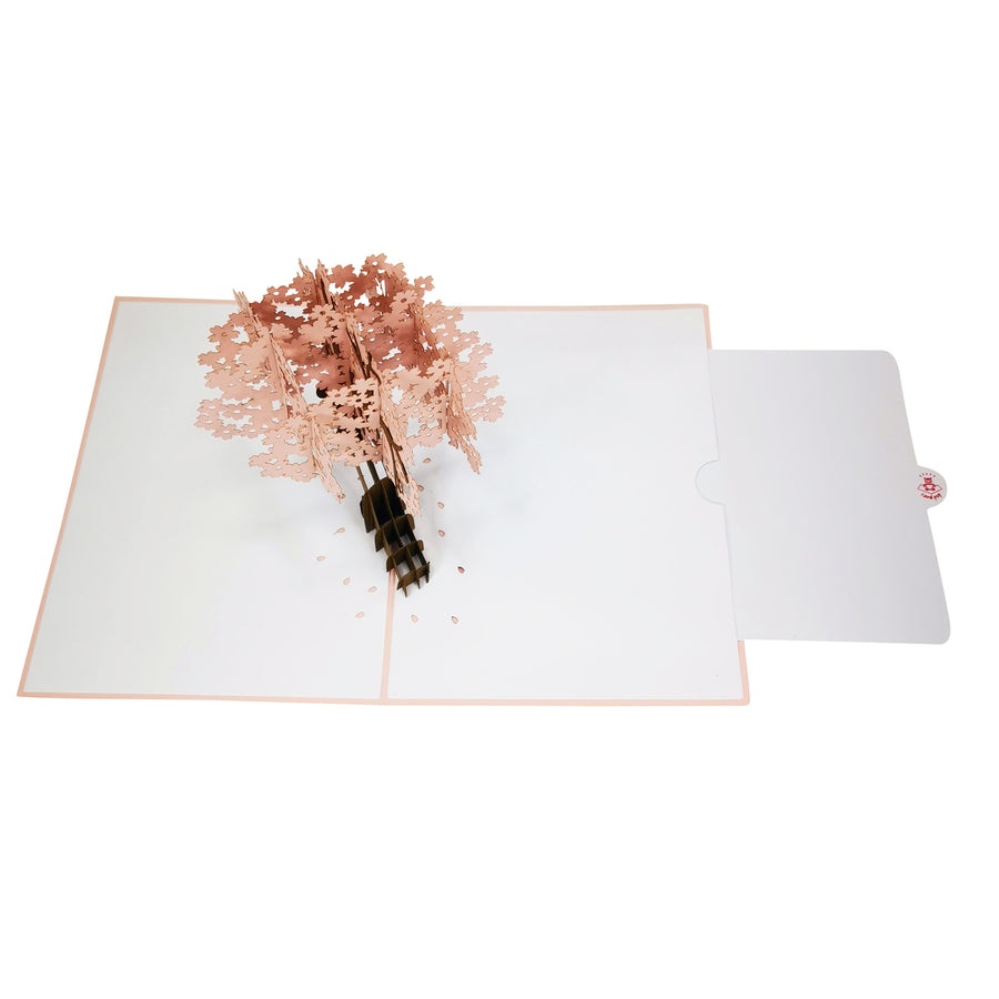 Pink Cherry Blossom Tree 3D Pop Up Card UK