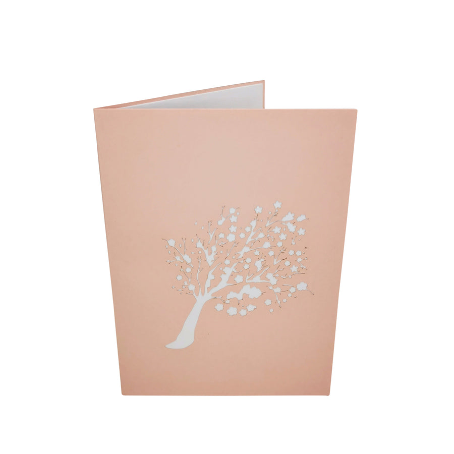 Pink Cherry Blossom Tree 3D Pop Up Card UK