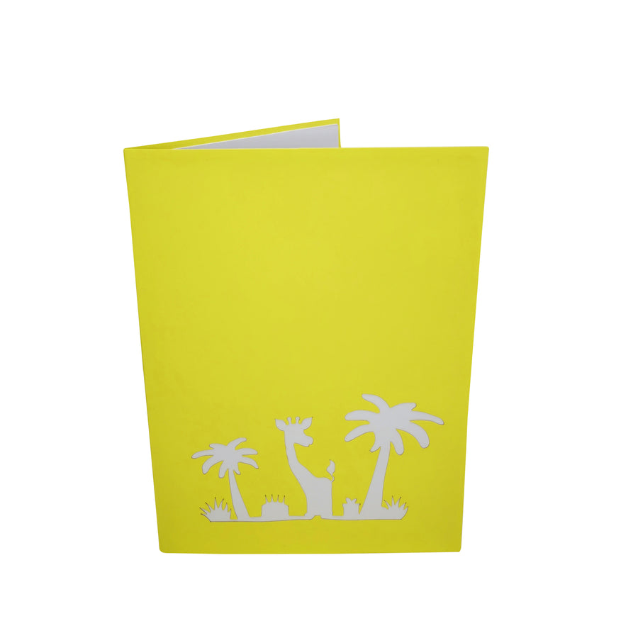 Giraffe In The Jungle 3D Pop Up Card UK