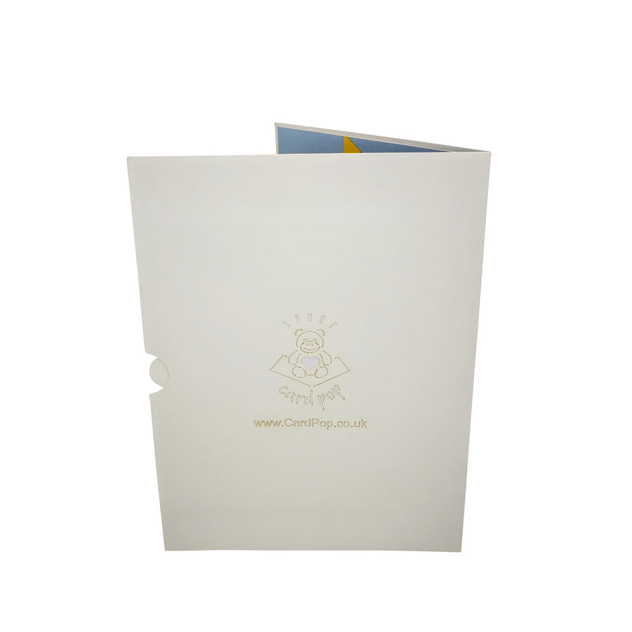 Red Glitter Happy Birthday 3D Pop Up Card UK