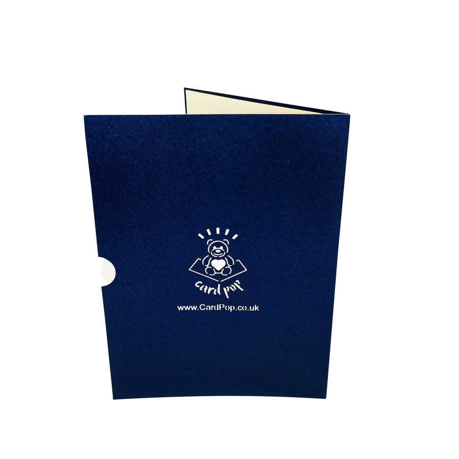 Blue Wren 3D Pop Up Card UK