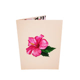 Hibiscus Bloom 3D Pop Up Card UK