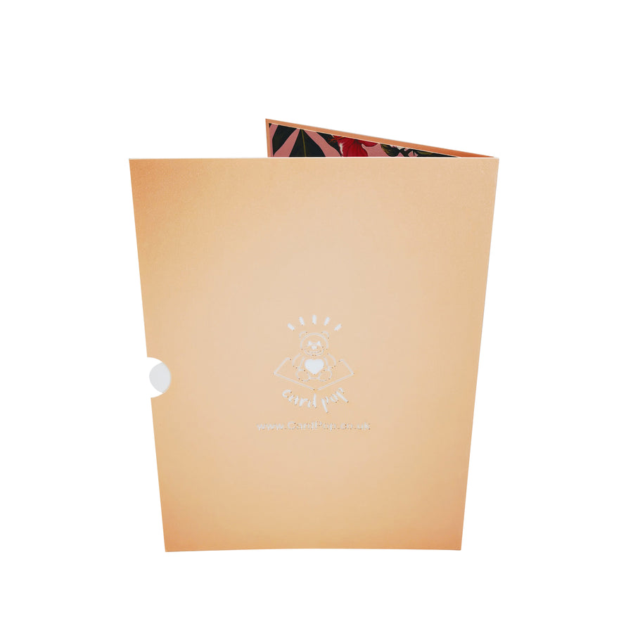 Hibiscus Bloom 3D Pop Up Card UK