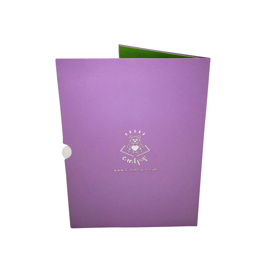 Pastel Jacaranda Tree 3D Pop Up Card UK