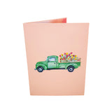 Tulip Flower Truck 3D Pop Up Card UK