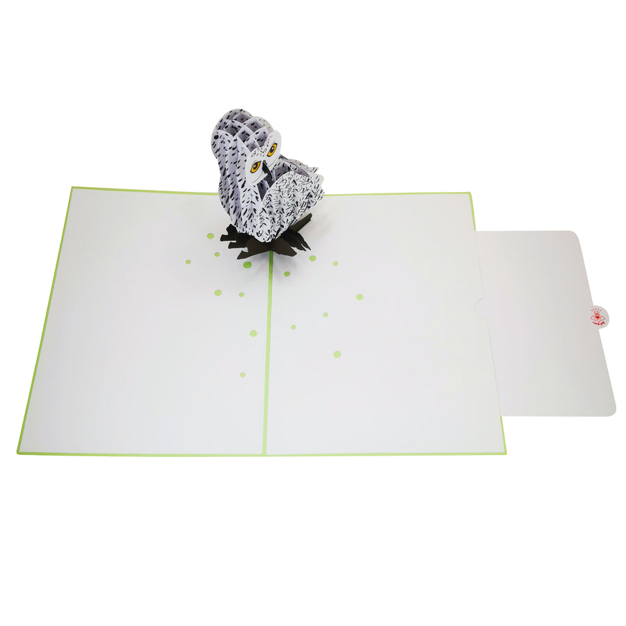 Snow Owl 3D Pop Up Card UK