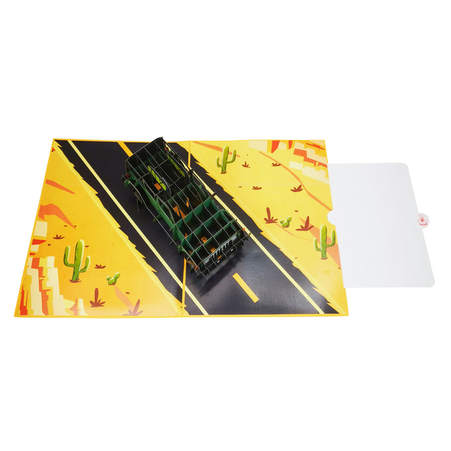 4x4 Off Road Adventure Car Pop-Up Card