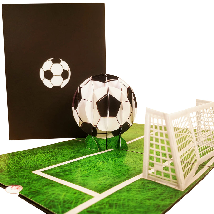 Football & Goal 3D Pop Up Card UK