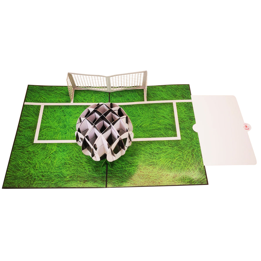 Football & Goal 3D Pop Up Card UK