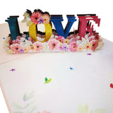 "Love" 3D Pop Up Card UK