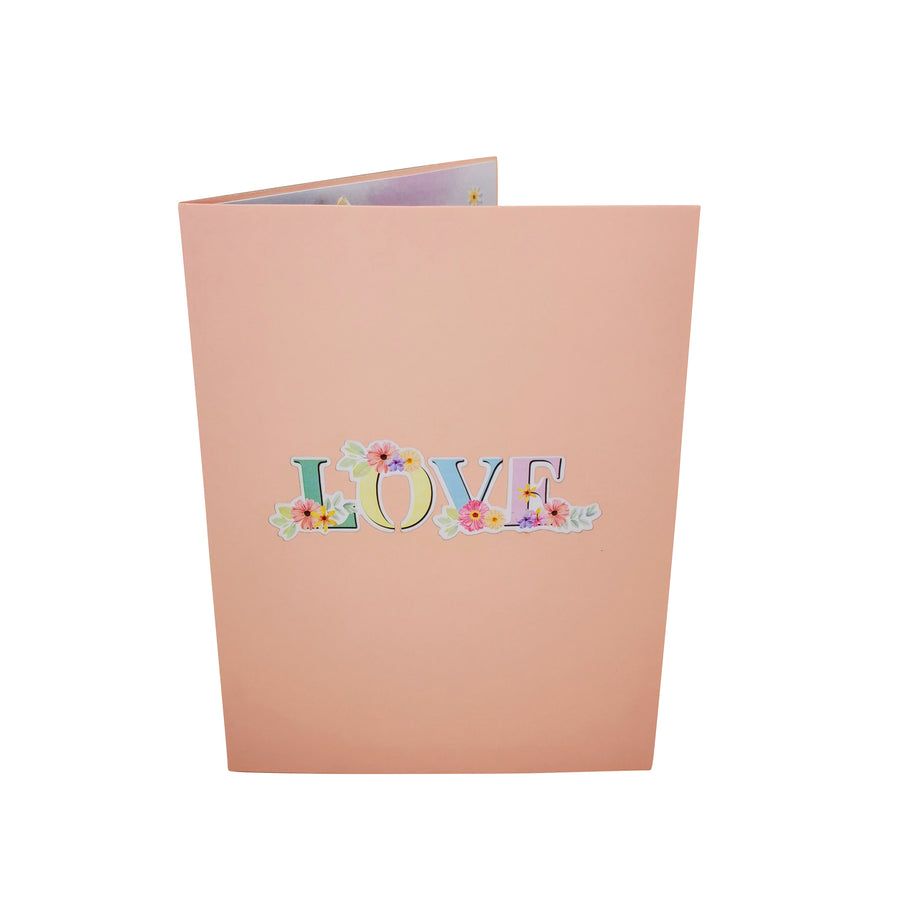 "Love" 3D Pop Up Card UK