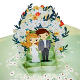 Wedding Flower Arch 3D Pop Up Card UK
