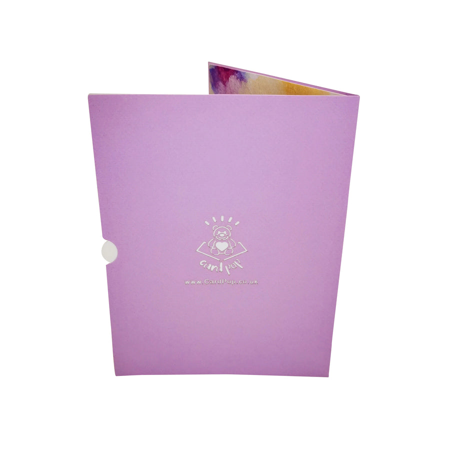 Champagne & Flute 3D Pop Up Card UK