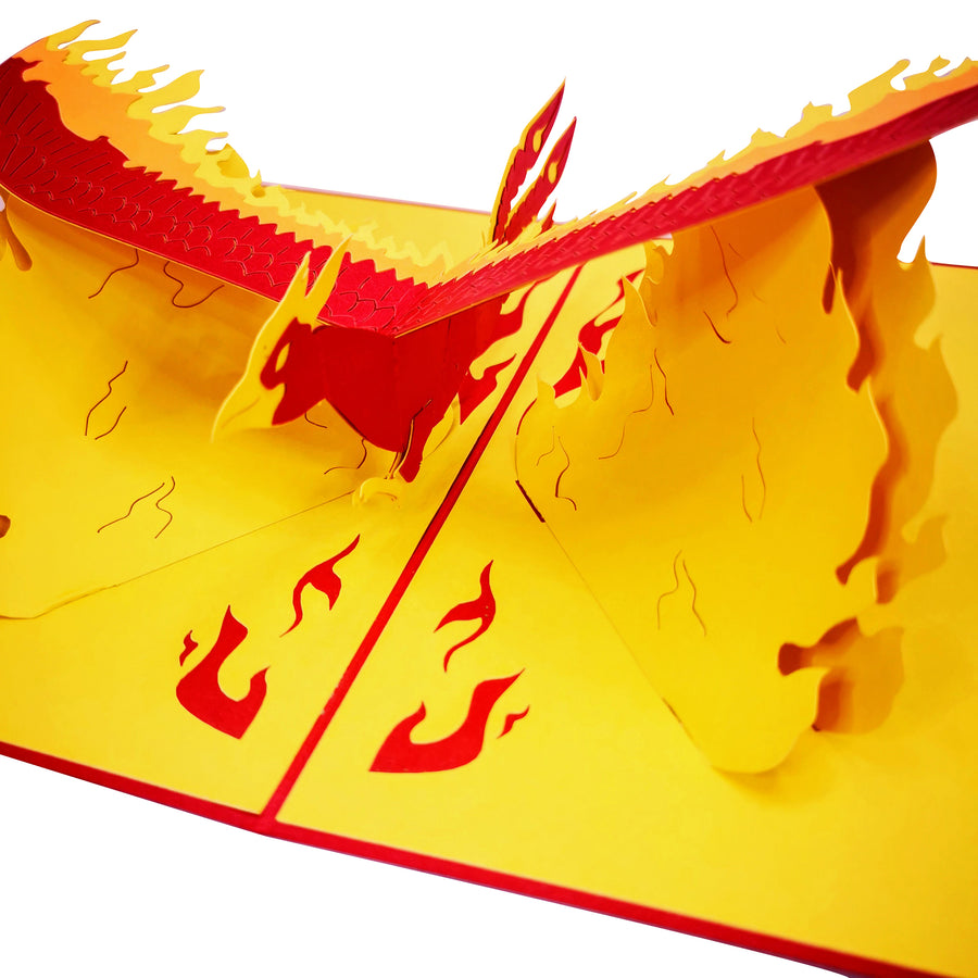 Phoenix from the Flames 3D Pop Up Card UK