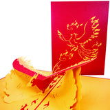 Phoenix from the Flames 3D Pop Up Card UK