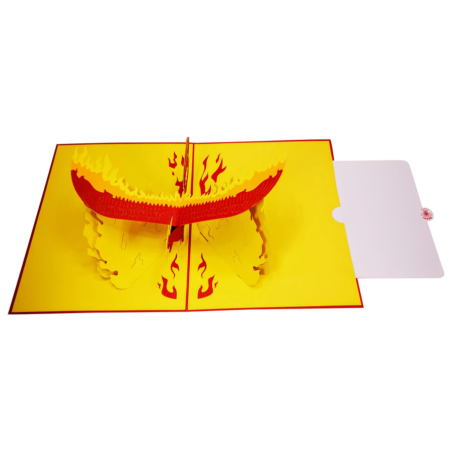 Phoenix from the Flames 3D Pop Up Card UK