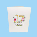 Seventeenth Birthday 3D Pop-Up Card UK