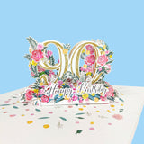 Ninetieth Birthday 3D Pop-Up Card UK