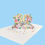 Sixtieth Birthday 3D Pop-Up Card UK
