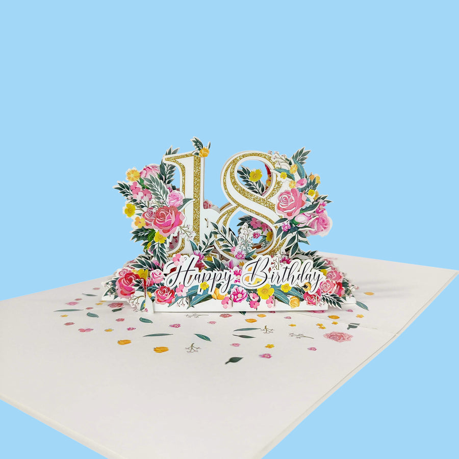 Eighteenth Birthday 3D Pop-Up Card UK