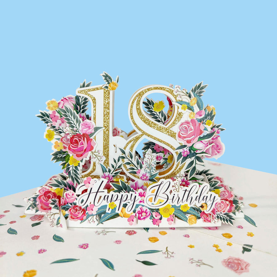 Eighteenth Birthday 3D Pop-Up Card UK