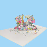 Seventeenth Birthday 3D Pop-Up Card UK