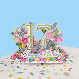 Seventeenth Birthday 3D Pop-Up Card UK