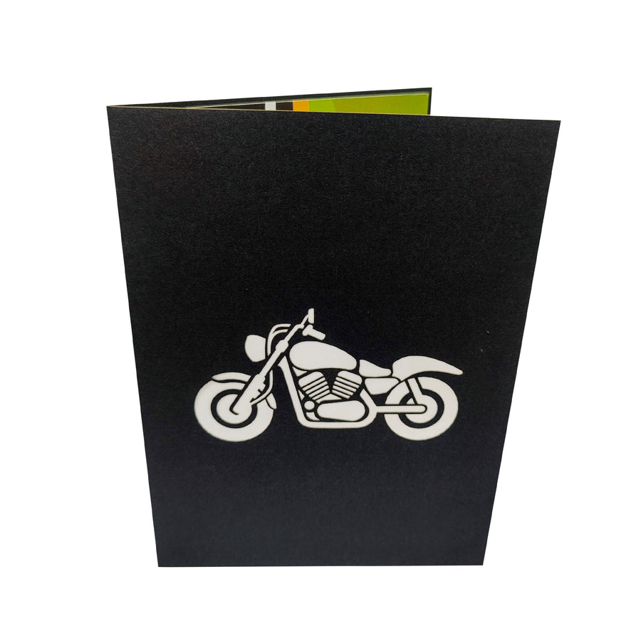 Motorbike 3D Pop-Up Card UK