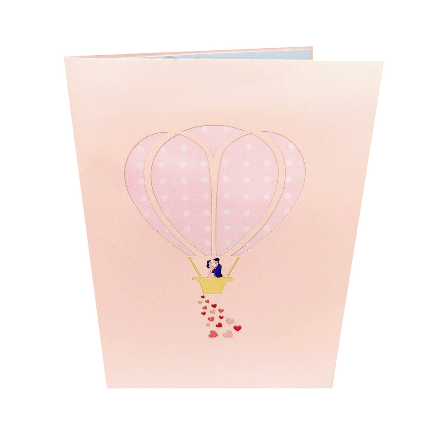 Love, Marriage & Hot Air Balloons 3D Pop-Up Card UK