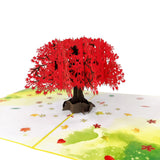 Autumnal Maple Tree 3D Pop-Up Card UK