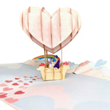 Love, Marriage & Hot Air Balloons 3D Pop-Up Card UK