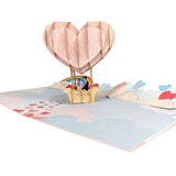 Love, Marriage & Hot Air Balloons 3D Pop-Up Card UK